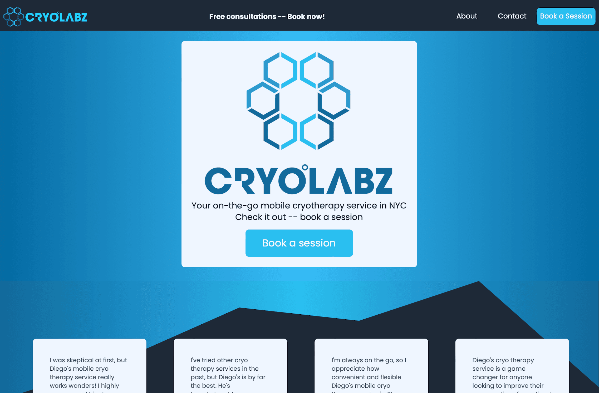 CryoLabz Website